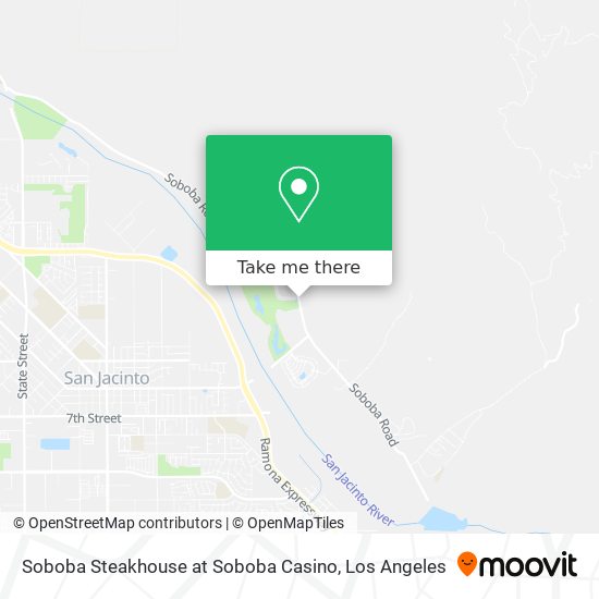 Mapa de Soboba Steakhouse at Soboba Casino