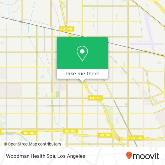 Woodman Health Spa map