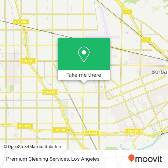 Premium Cleaning Services map