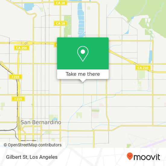 Gilbert St map