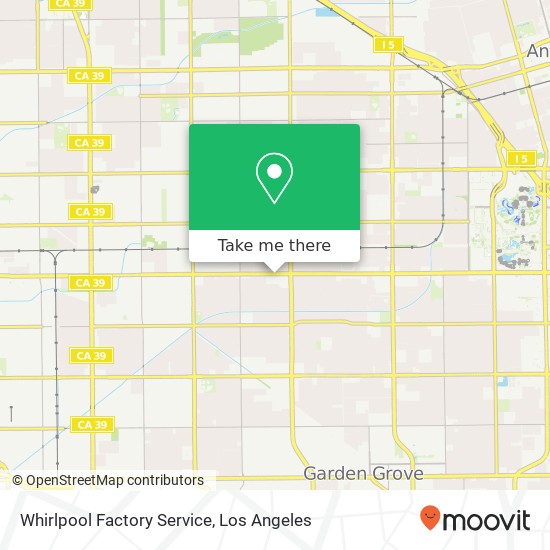 Whirlpool Factory Service map