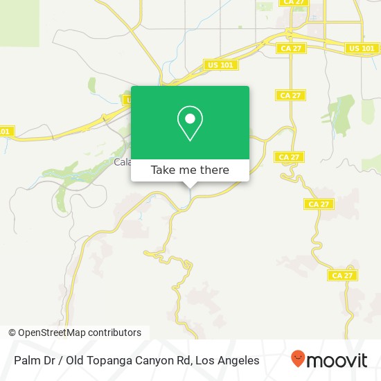Mapa de Palm Dr / Old Topanga Canyon Rd