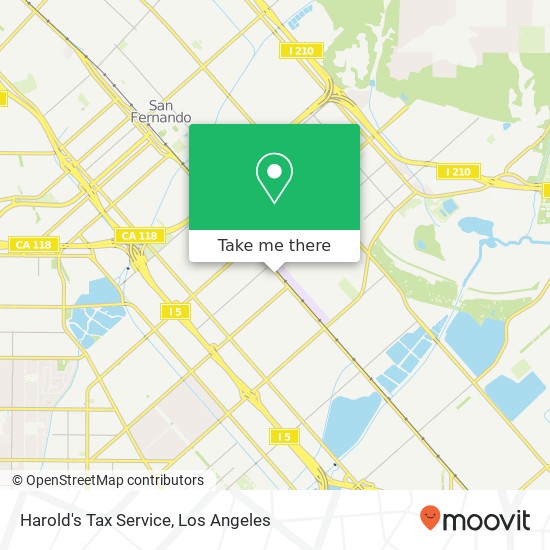 Harold's Tax Service map