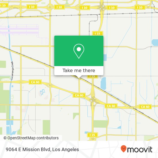 Mapa de 9064 E Mission Blvd