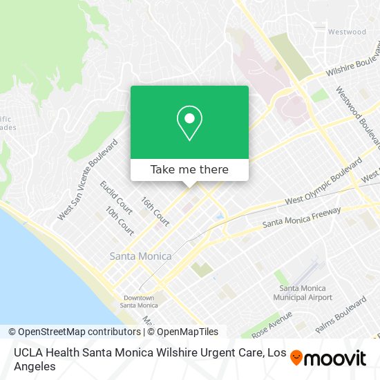 UCLA Health Santa Monica Wilshire Urgent Care map