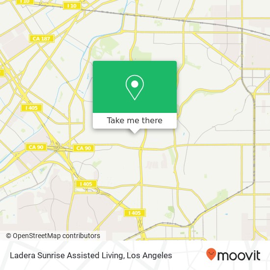 Ladera Sunrise Assisted Living map