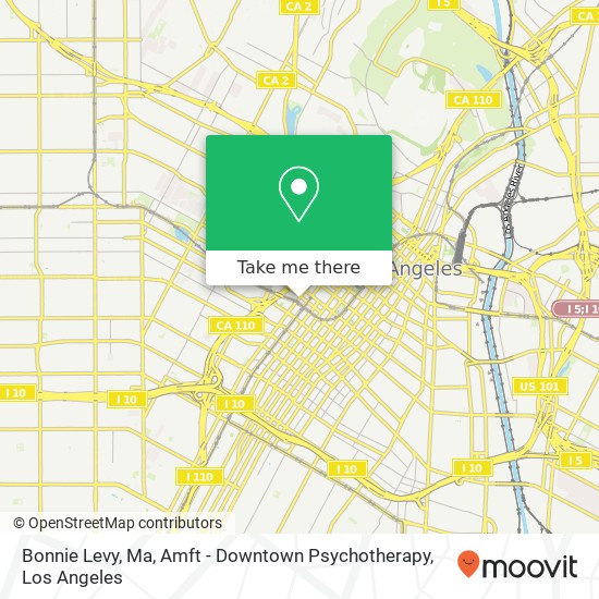 Bonnie Levy, Ma, Amft - Downtown Psychotherapy map