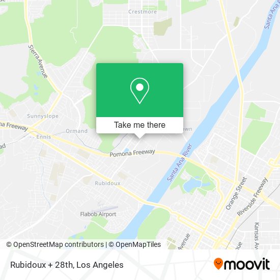 Mapa de Rubidoux + 28th