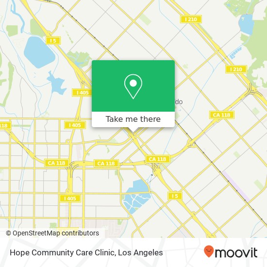 Hope Community Care Clinic map