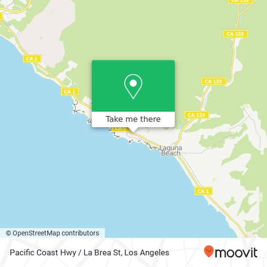 Mapa de Pacific Coast Hwy / La Brea St