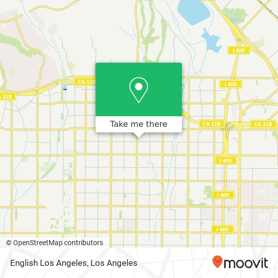 English Los Angeles map