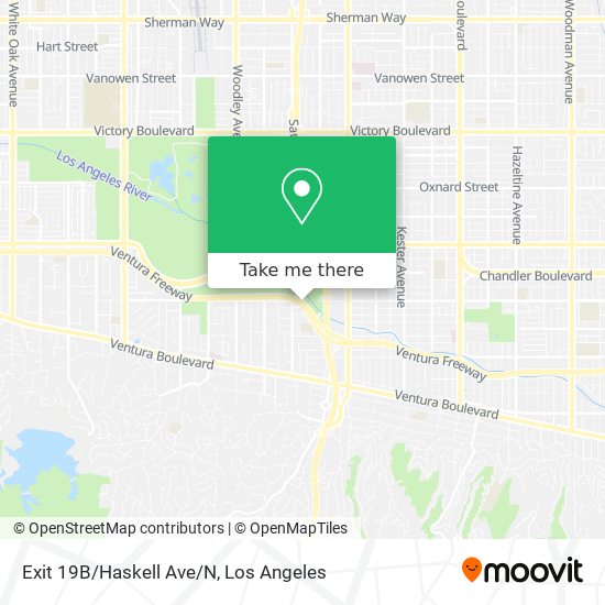 Exit 19B/Haskell Ave/N map