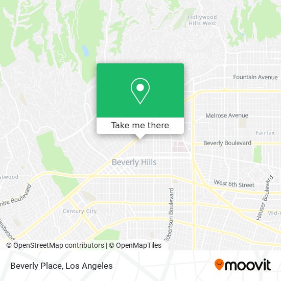 Mapa de Beverly Place