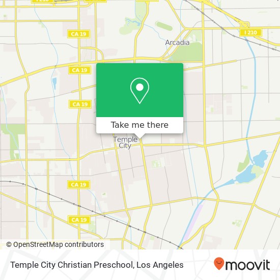 Mapa de Temple City Christian Preschool