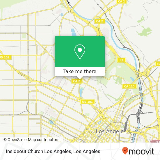 Mapa de Insideout Church Los Angeles