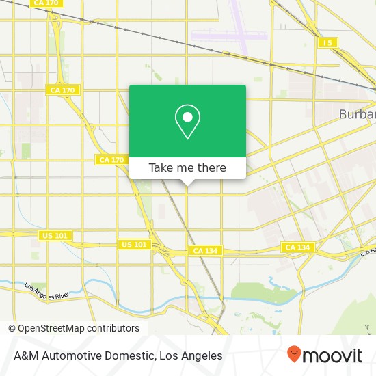 A&M Automotive Domestic map
