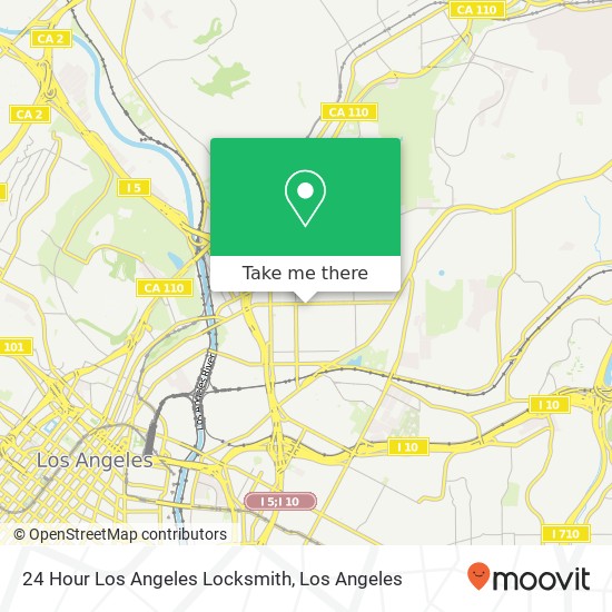 24 Hour Los Angeles Locksmith map