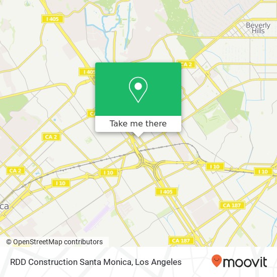 Mapa de RDD Construction Santa Monica
