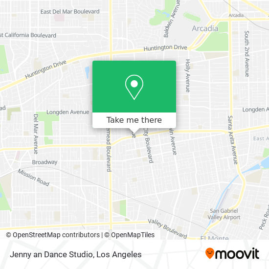 Jenny an Dance Studio map