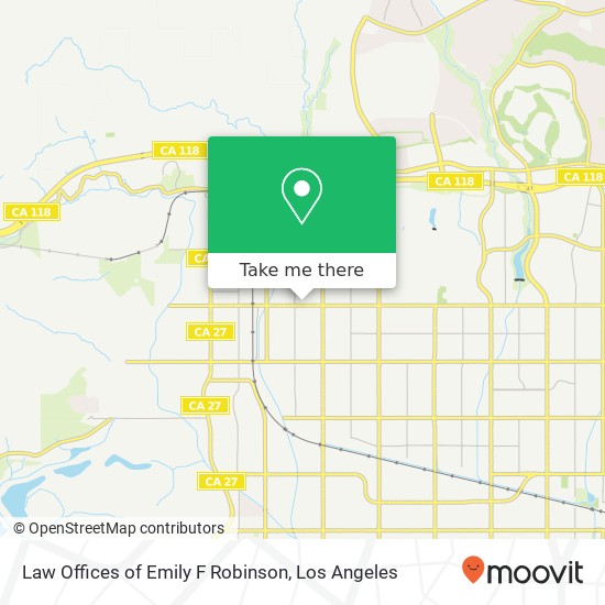 Law Offices of Emily F Robinson map