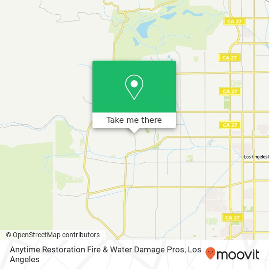 Anytime Restoration Fire & Water Damage Pros map