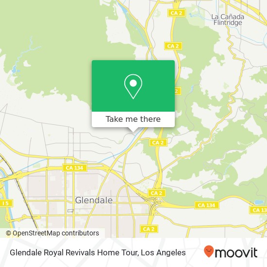 Mapa de Glendale Royal Revivals Home Tour
