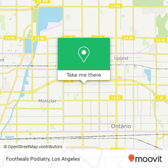 Footheals Podiatry map