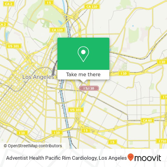 Mapa de Adventist Health Pacific Rim Cardiology
