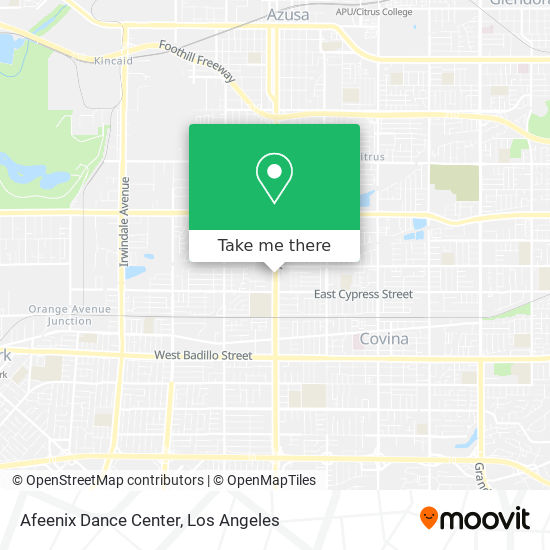 Afeenix Dance Center map