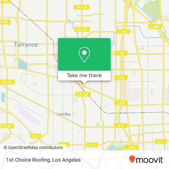 1st Choice Roofing map