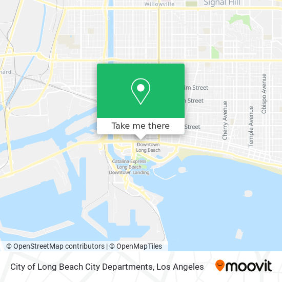 Mapa de City of Long Beach City Departments