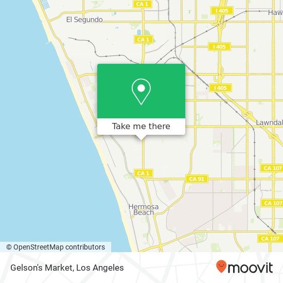 Gelson's Market map