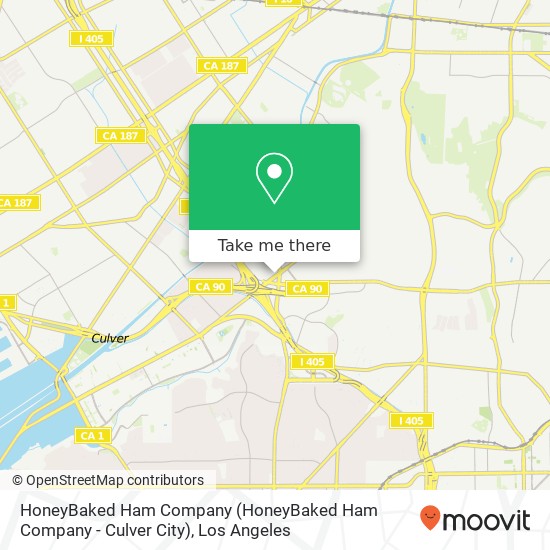 HoneyBaked Ham Company (HoneyBaked Ham Company - Culver City) map