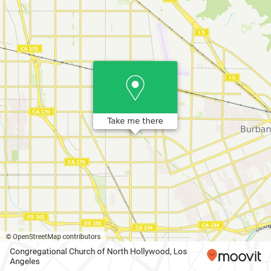 Mapa de Congregational Church of North Hollywood
