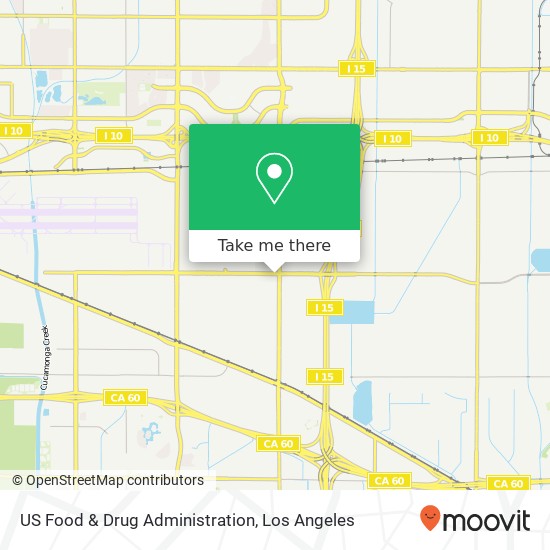 Mapa de US Food & Drug Administration