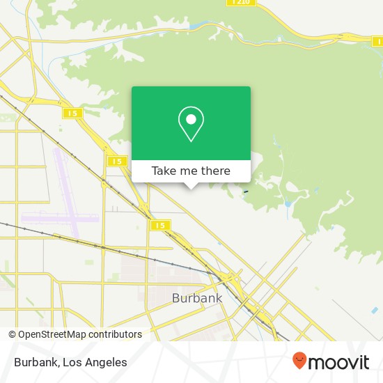 Mapa de Burbank