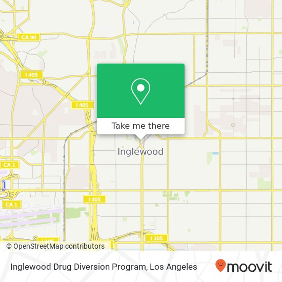Inglewood Drug Diversion Program map