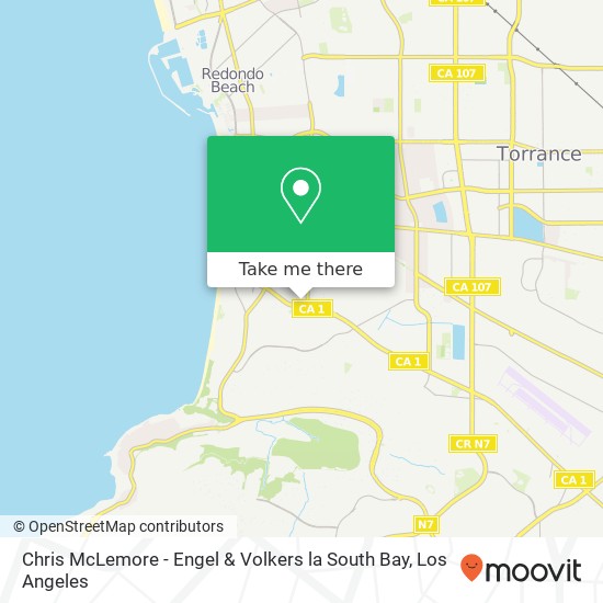 Mapa de Chris McLemore - Engel & Volkers la South Bay