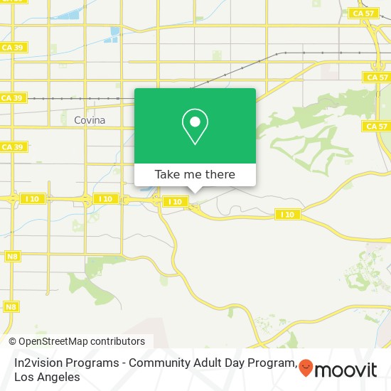 Mapa de In2vision Programs - Community Adult Day Program