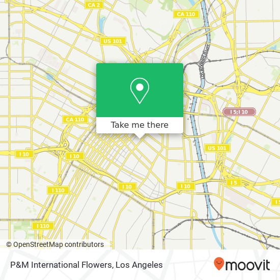 Mapa de P&M International Flowers
