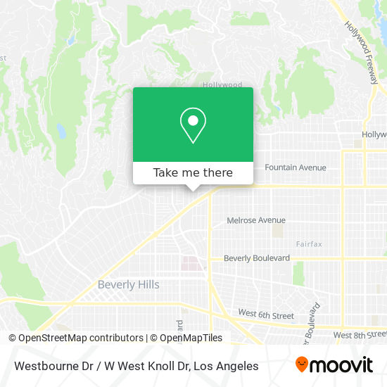 Westbourne Dr / W West Knoll Dr map