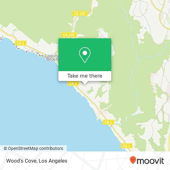 Wood's Cove map