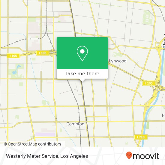 Westerly Meter Service map