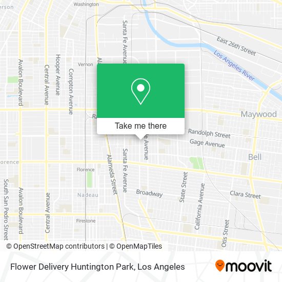 Flower Delivery Huntington Park map