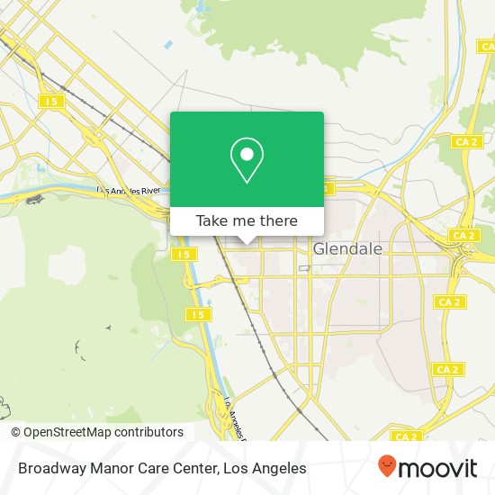 Broadway Manor Care Center map