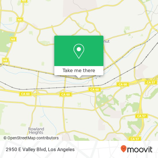 Mapa de 2950 E Valley Blvd