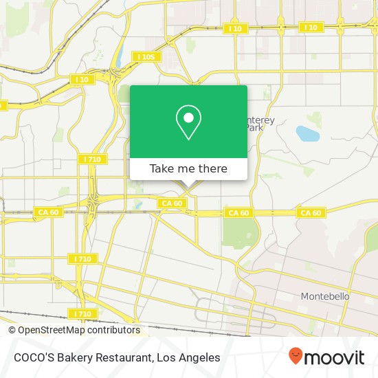 COCO'S Bakery Restaurant map