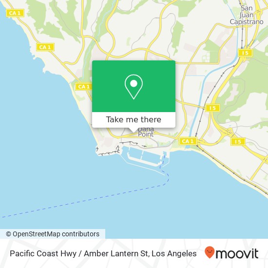 Mapa de Pacific Coast Hwy / Amber Lantern St