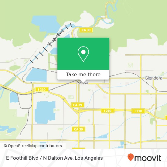 E Foothill Blvd / N Dalton Ave map