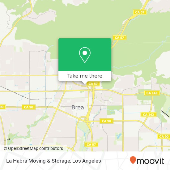 La Habra Moving & Storage map